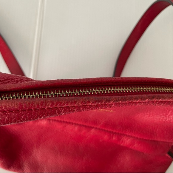 Kate Spade Red Starla Grant Park Pebble Leather Crossbody Purse - Picture 6 of 14